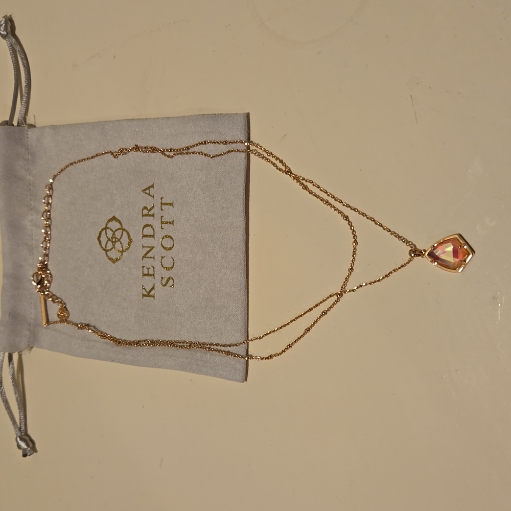 Kendra Scott Cory Multi Strand Necklace . Rose Gold
